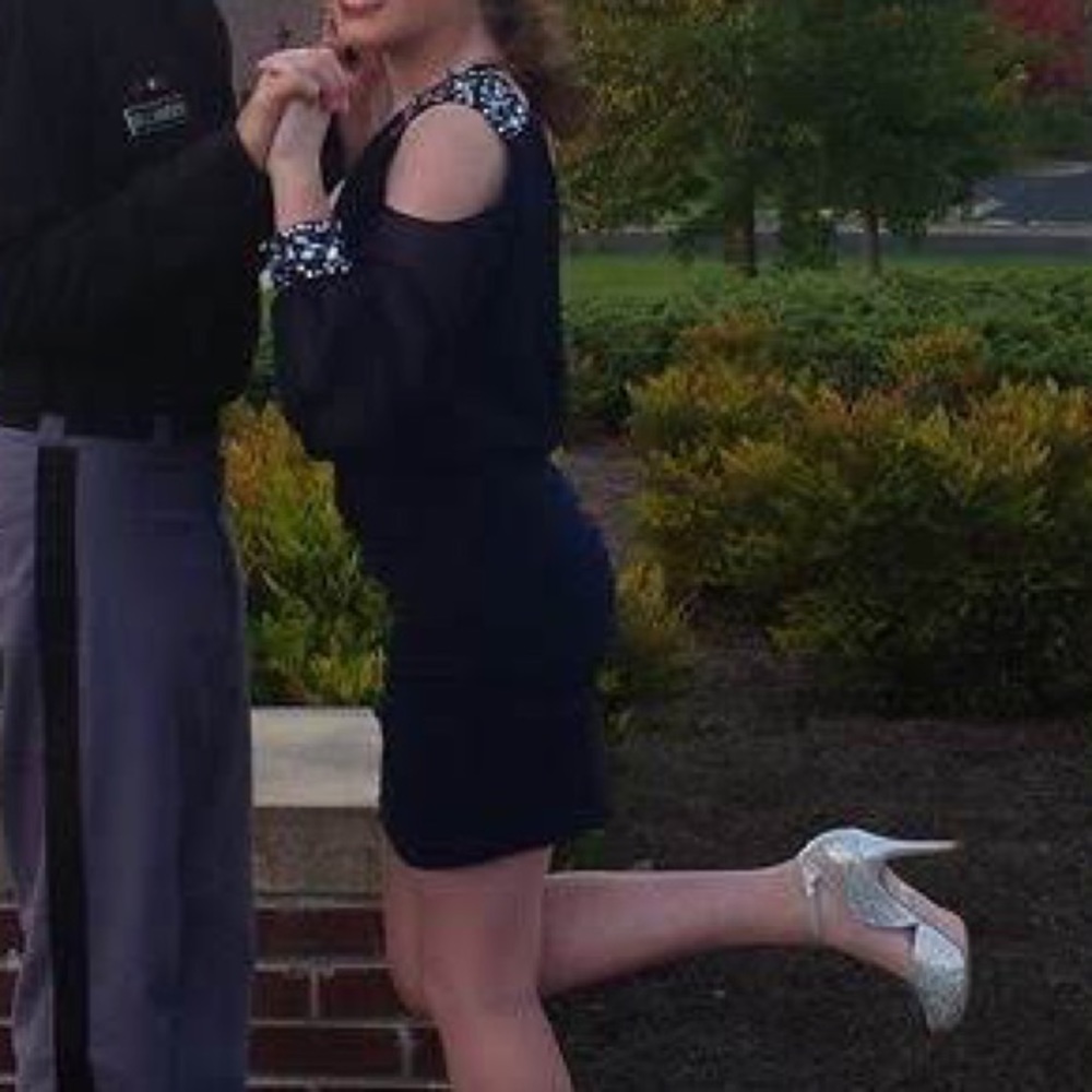 Navy blue formal dress